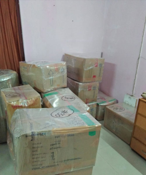 Securely labeled moving boxes packed by expert packers and movers in Kanpur for a home relocation