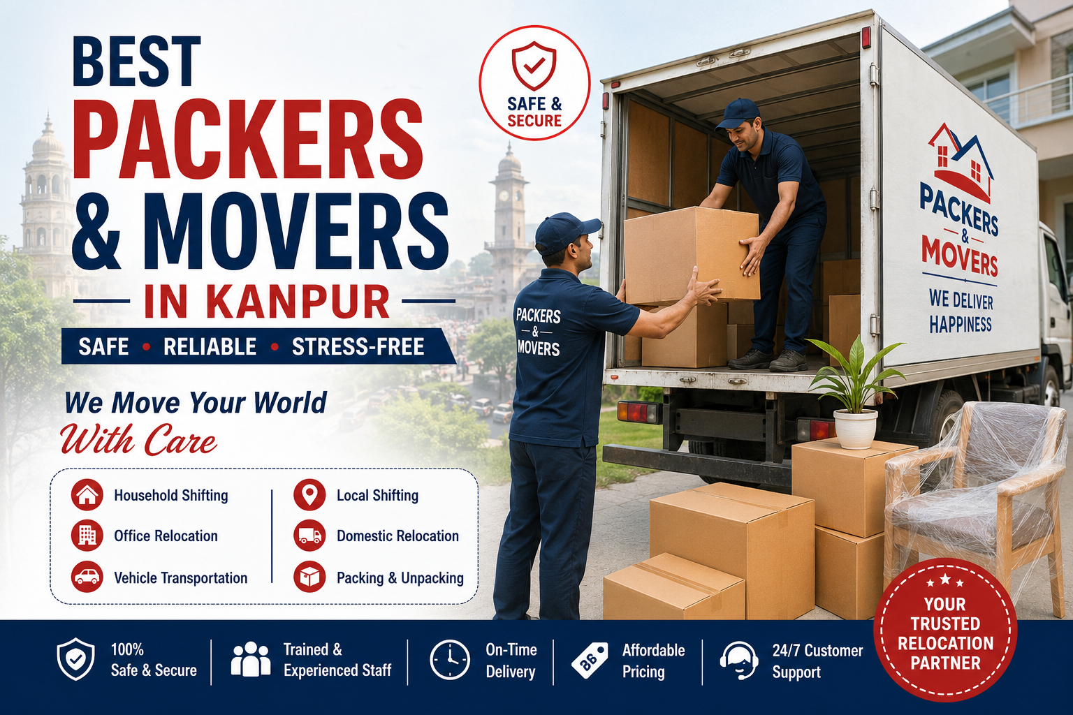 Professional Packers and Movers in Kanpur for safe and reliable relocation services.